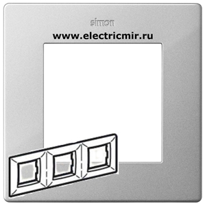 Изображение 2400630-033 Рамка 3 поста, алюминий