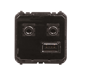 Изображение ABB NIE Мех Медиа-комбайна с USB входом, 3.5мм minijack аудио-входом и выходом, ЦАП и модуле