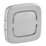 Изображение Legrand Valena ALLURE Алюм MyHome Накладка для мех. BUS/SCS с симв "Вверх-вниз", 2 мод