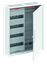 Изображение ABB Шкаф 48М навесной с медиапанелями IP44, 650x550x160 с расстоянием между DIN-рейками 125 мм и самозажимными клеммами N/PE CA24VM
