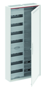 Изображение ABB Шкаф 84М навесной с медиапанелями IP30, 1100x550x160 между DIN-рейками 125 мм и самозажимными клеммами N/PE и дверью с вент. отверстиями CA27VML