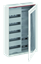 Изображение ABB Шкаф 60М навесной с медиапанелями IP30, 800x550x160 между DIN-рейками 125 мм и самозажимными клеммами N/PE и Wi-Fi дверью с вент. отверстиями CA25