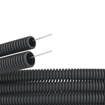 Изображение DKC Труба гофрированная ПНД легкая с протяжкой D=25mm (50m) черная